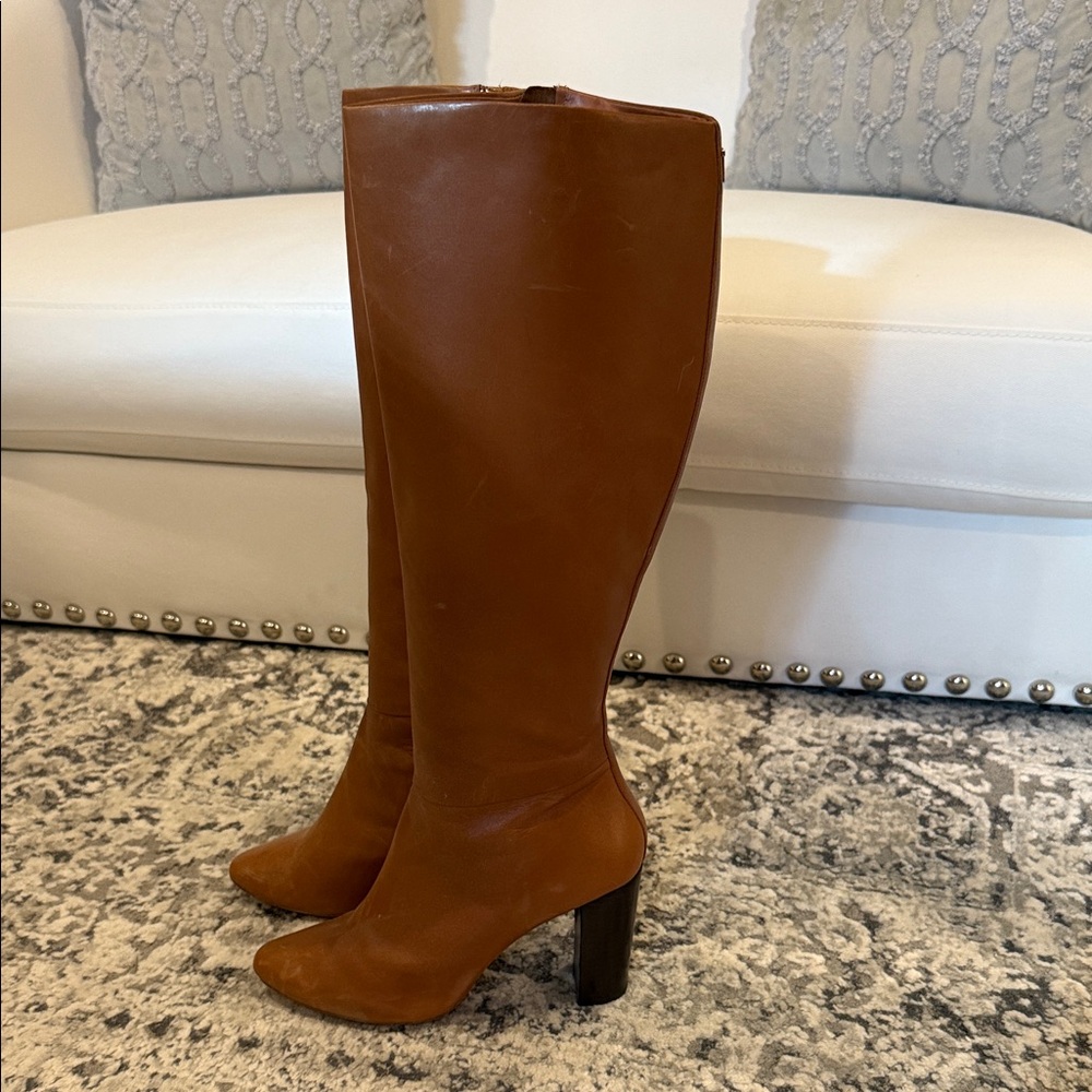 Ted Baker Brown Knee-High Leather Boots